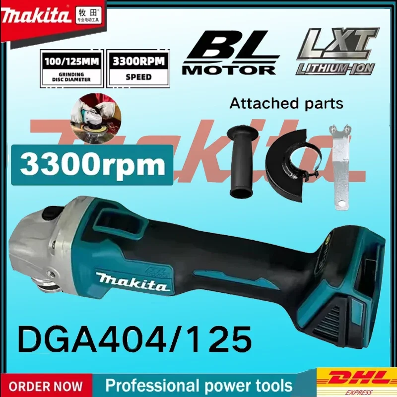 Makita DGA404 Бесщеточная электрическая угловая шлифовальная машина 125 мм/100 мм Литий-ионная аккумуляторная машина высокой мощности для резки и полировки
Makita DGA404 Бесщеточная электрическая угловая шлифовальная машина 125 мм/100 мм Литий-ионная аккумуляторная машина высокой мощности для резки и полировки