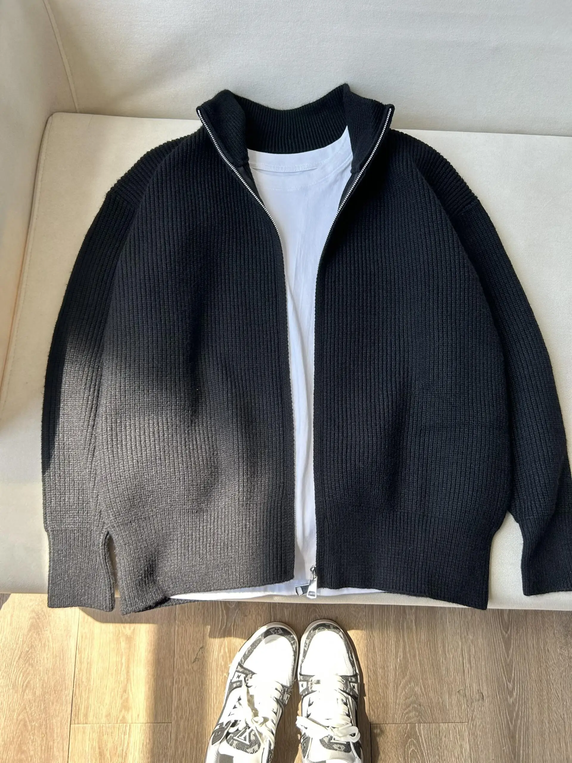 Мужской кардиган на молнии Cleanfit Bla, осенняя верхняя одежда Lazy Faion, тяжелый вязаный свитер с воротником-стойкой
Мужской кардиган на молнии Cleanfit Bla, осенняя верхняя одежда Lazy Faion, тяжелый вязаный свитер с воротником-стойкой