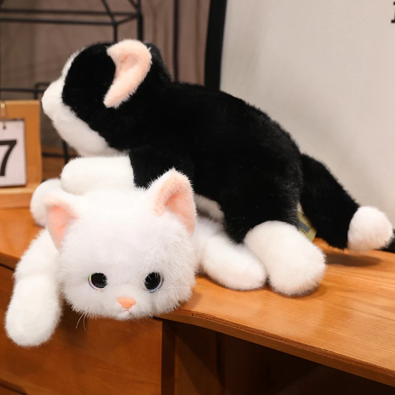 Lying Cat Pillow Stuffed Yellow Grey Black White Little Kitten Doll Plush Toy Fluffy Soft Cartoon Animal Plushie Present
Lying Cat Pillow Stuffed Yellow Grey Black White Little Kitten Doll Plush Toy Fluffy Soft Cartoon Animal Plushie Present