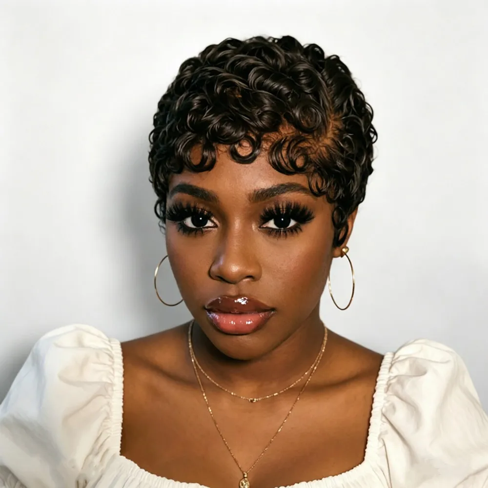 pixie wig pixie cut 13*4 lace transparent human hair wigs for women short curly human hair wigs daily use natural look
pixie wig pixie cut 13*4 lace transparent human hair wigs for women short curly human hair wigs daily use natural look