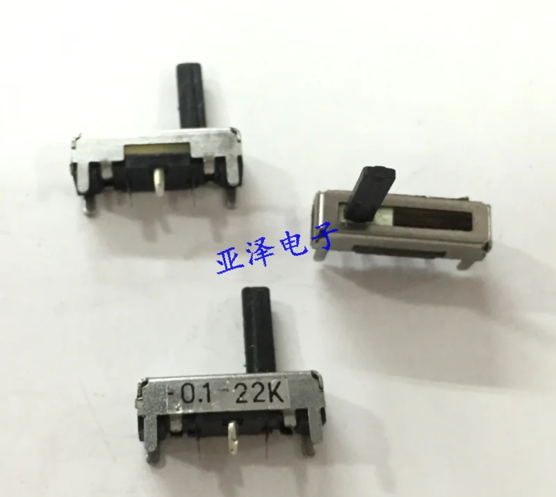 1.8cm car audio sliding potentiometer 22K axis length 10MM sliding potentiometer stroke 10MM
1.8cm car audio sliding potentiometer 22K axis length 10MM sliding potentiometer stroke 10MM