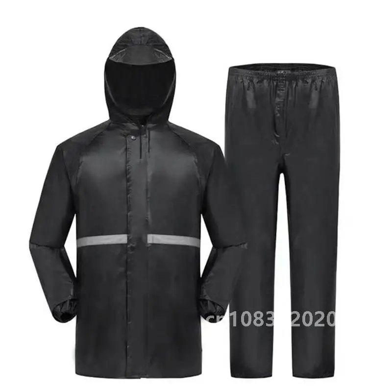 1Pcs Hooded Coat & Pant Rain Suit For Women Men Outdoor Waterproof Rain Gear With Reflective Strip Motocycle Riding Raincoat
1Pcs Hooded Coat & Pant Rain Suit For Women Men Outdoor Waterproof Rain Gear With Reflective Strip Motocycle Riding Raincoat