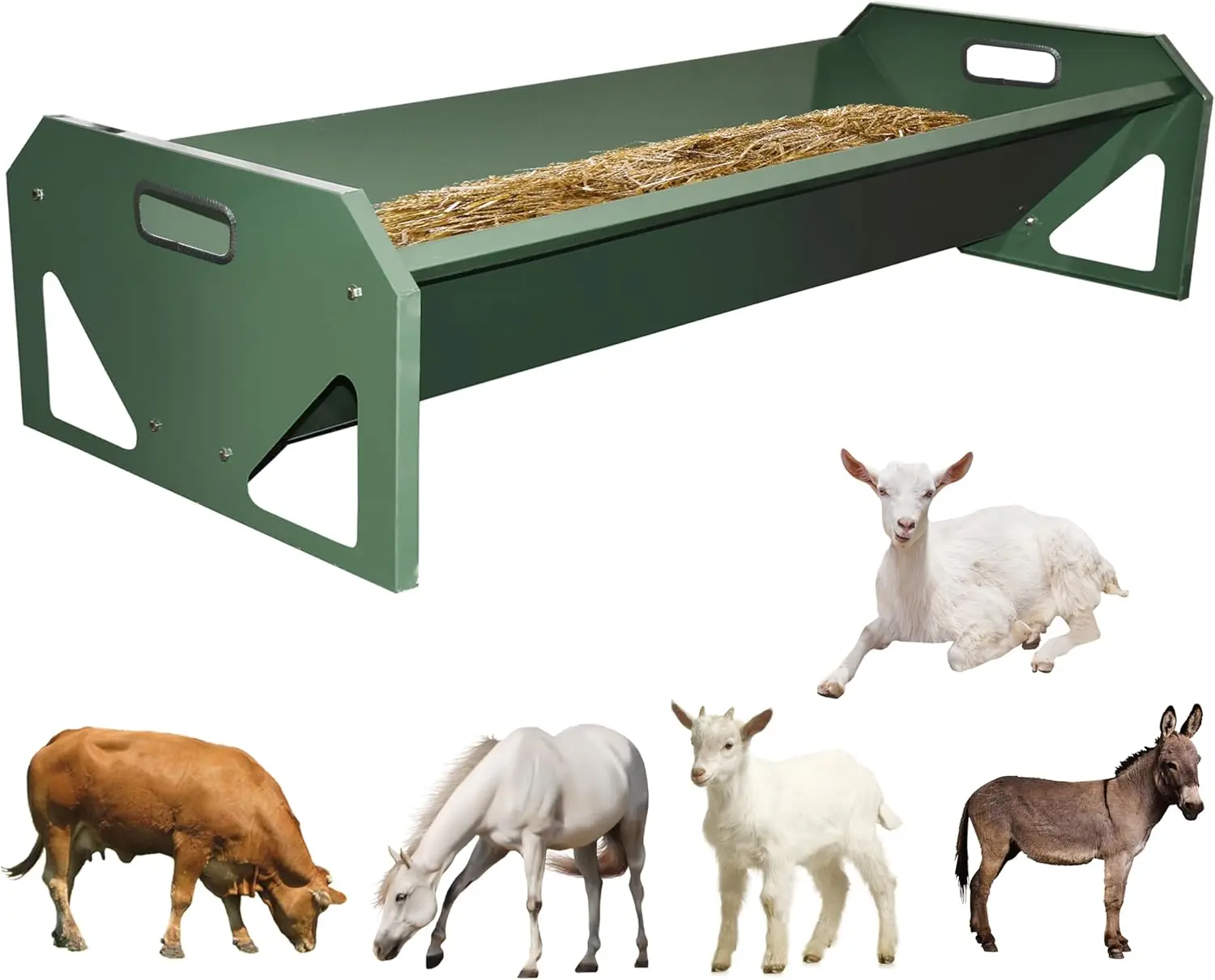 45 Inch Stainless Steel Feed Trough Heavy Duty Large Capacity Goat Feeder Horse Feeder Sheep Feeder Ideal for Calves, Goats,
45 Inch Stainless Steel Feed Trough Heavy Duty Large Capacity Goat Feeder Horse Feeder Sheep Feeder Ideal for Calves, Goats,