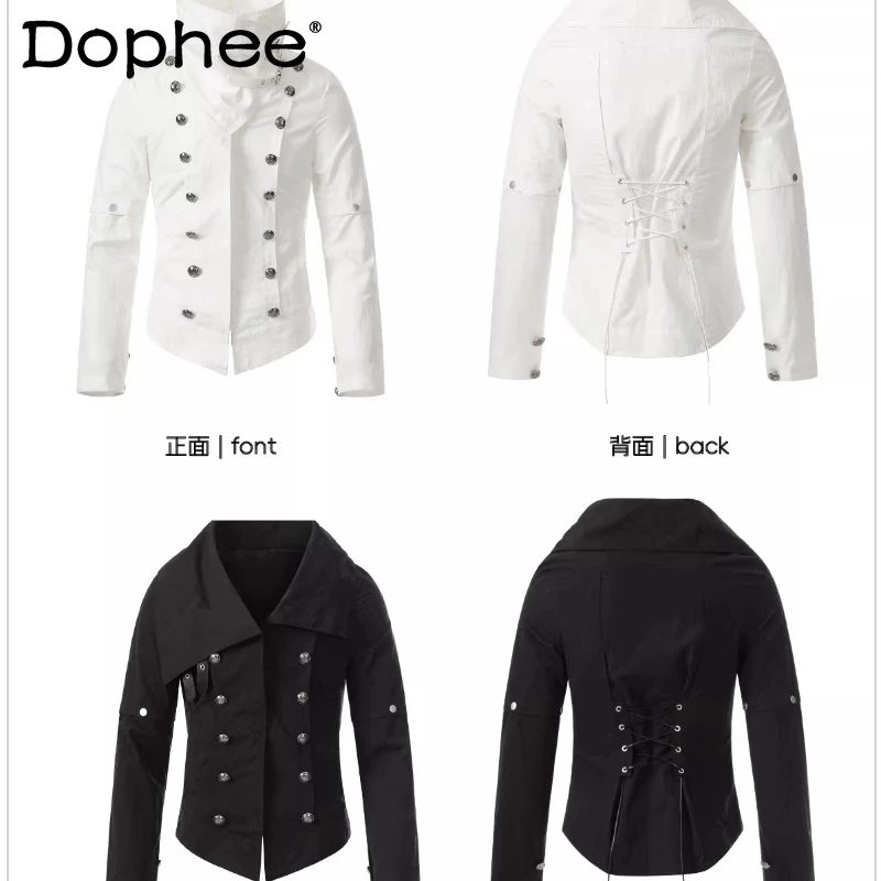 2026 Men's Spring New Fashion Multi-Wear Detachable Sleeve Double-Breasted Coats Male Simple Handsome Slim Stand Collar Jackets
2026 Men's Spring New Fashion Multi-Wear Detachable Sleeve Double-Breasted Coats Male Simple Handsome Slim Stand Collar Jackets