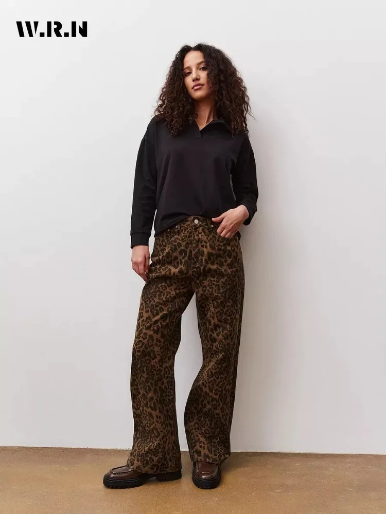 90‘s Vintage Leopard Washed Jeans Women Y2K Baggy Hot Girl Loose Casual Pants High Waist Straight Leg Jeans 2024 Streetwear
90‘s Vintage Leopard Washed Jeans Women Y2K Baggy Hot Girl Loose Casual Pants High Waist Straight Leg Jeans 2024 Streetwear
