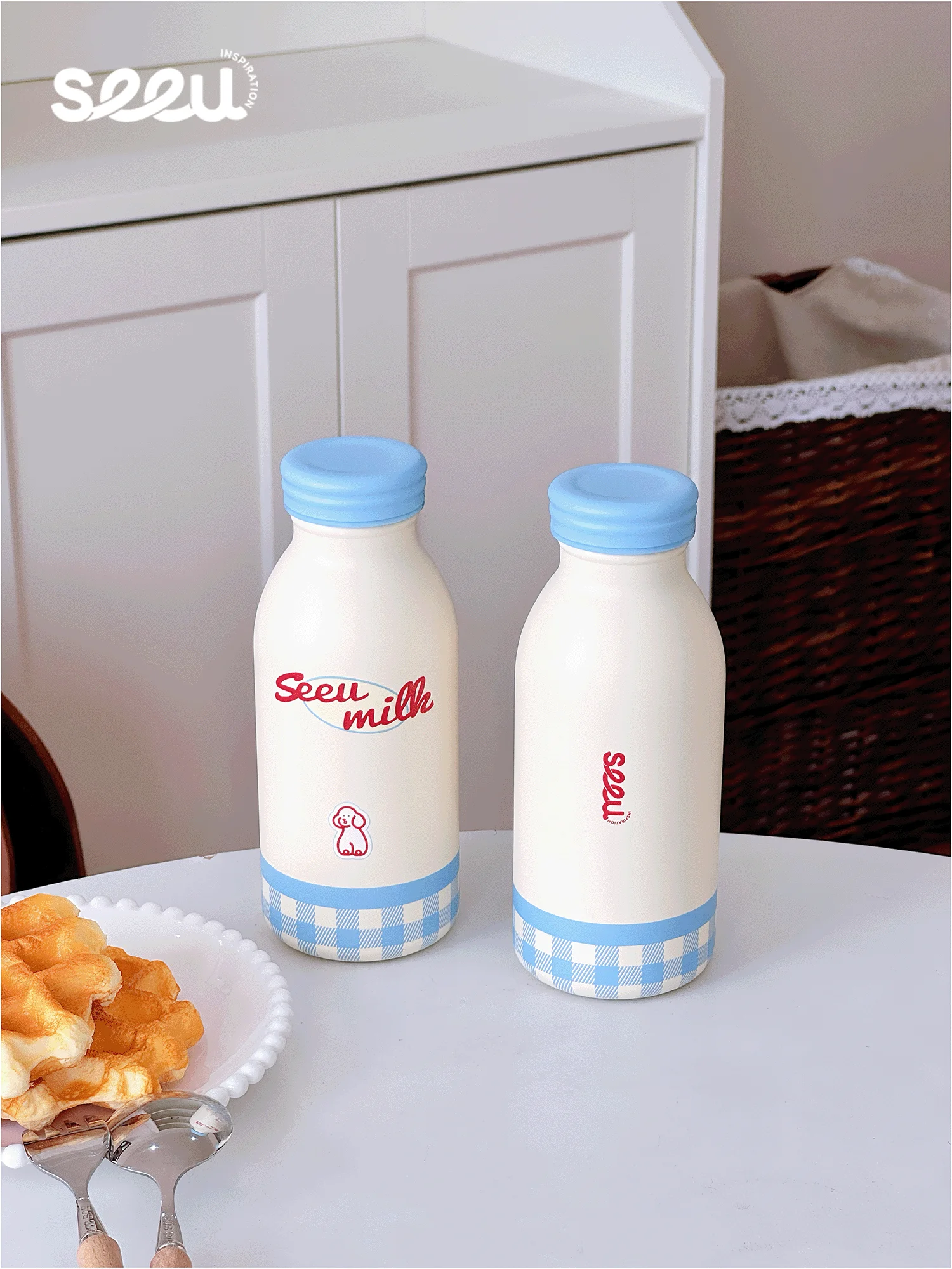 Seeu Milk Stainl Steel Insulated Water Bottle Small Milk Bottle Design Cold Proofing Cup Couple Gift Souvenir 320ml
Seeu Milk Stainl Steel Insulated Water Bottle Small Milk Bottle Design Cold Proofing Cup Couple Gift Souvenir 320ml
