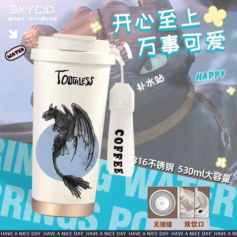Toothless Night Fury Stainless Steel Insulated Water Bottle Large Capacity Thermal Coffee Straw Cup Movie Merch Gift Fans Kids
Toothless Night Fury Stainless Steel Insulated Water Bottle Large Capacity Thermal Coffee Straw Cup Movie Merch Gift Fans Kids