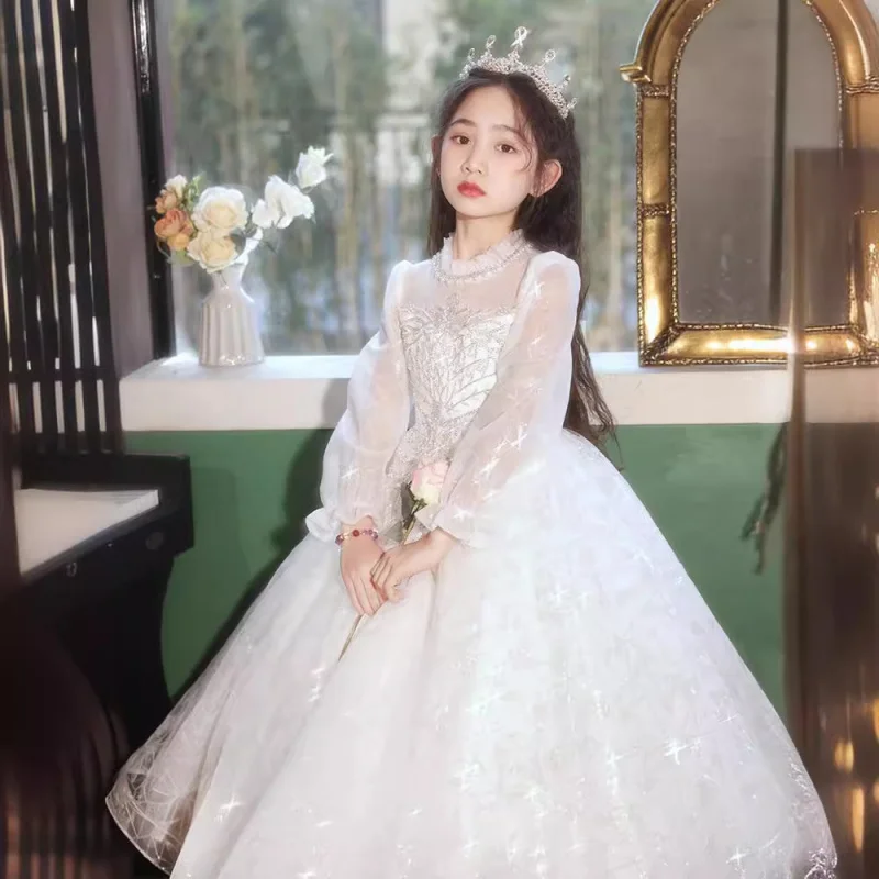 Girls' Dress Light Luxury Minority High-End Children Birthday Princess Dress Ten-Year-Old Girl Flower Girl Wedding Costume for P
Girls' Dress Light Luxury Minority High-End Children Birthday Princess Dress Ten-Year-Old Girl Flower Girl Wedding Costume for P