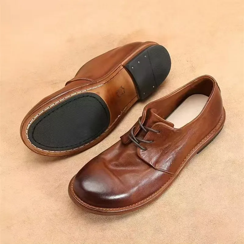 British Casual Genuine Leather Shoes Retro Washed Horsehide Men's Boots Breathable Big Toe Walking Shoes Outdoor Travel Working
British Casual Genuine Leather Shoes Retro Washed Horsehide Men's Boots Breathable Big Toe Walking Shoes Outdoor Travel Working