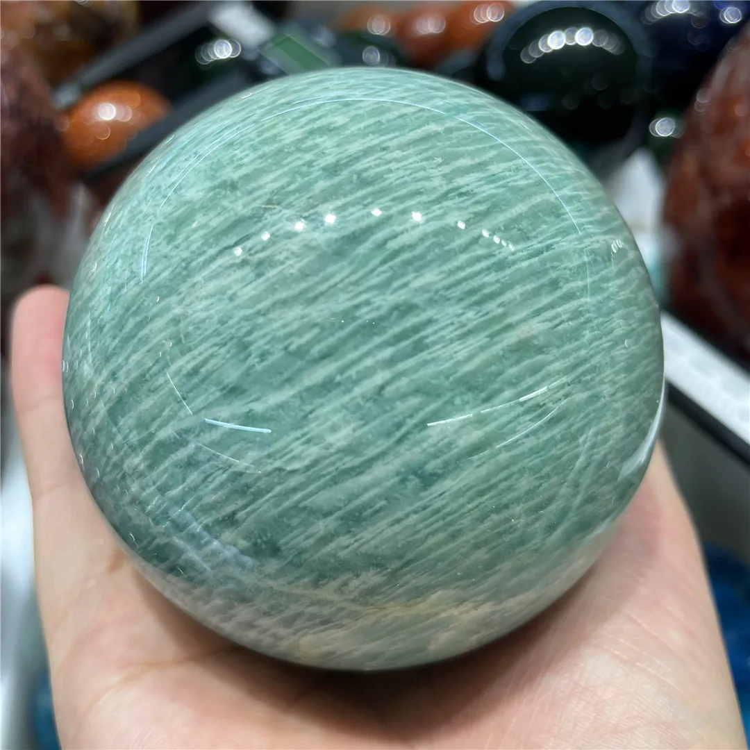 7-10cm RARE Natural GEMSTONE Amazonite Crystal Balls Old Mine Amazonitization QUARTZ Sky Blue Spheres Spiritual Decoration
7-10cm RARE Natural GEMSTONE Amazonite Crystal Balls Old Mine Amazonitization QUARTZ Sky Blue Spheres Spiritual Decoration