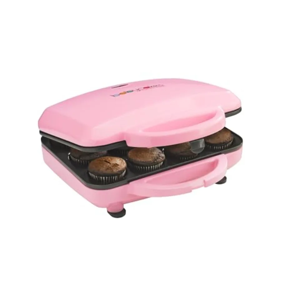 Full Size 12 Cupcake Maker for home baking nonstick aluminum body black finish even heating and secure latching handle with rec
Full Size 12 Cupcake Maker for home baking nonstick aluminum body black finish even heating and secure latching handle with rec
