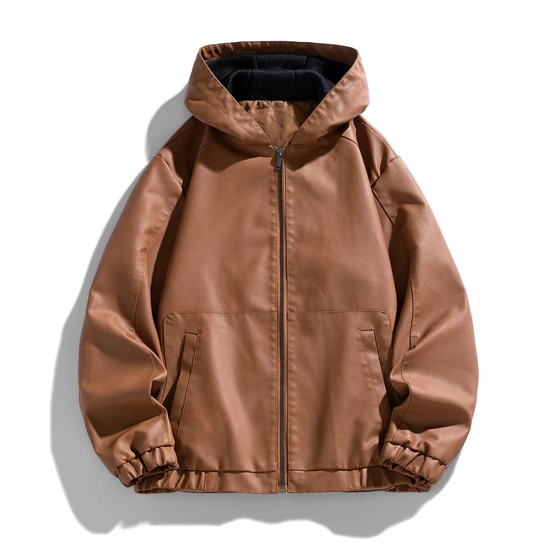 Кожаная куртка для мужчин, весенне-осенняя корейская версия, модная и красивая, искусственная кожаная куртка со съемным капюшоном из двух частей
Кожаная куртка для мужчин, весенне-осенняя корейская версия, модная и красивая, искусственная кожаная куртка со съемным капюшоном из двух частей