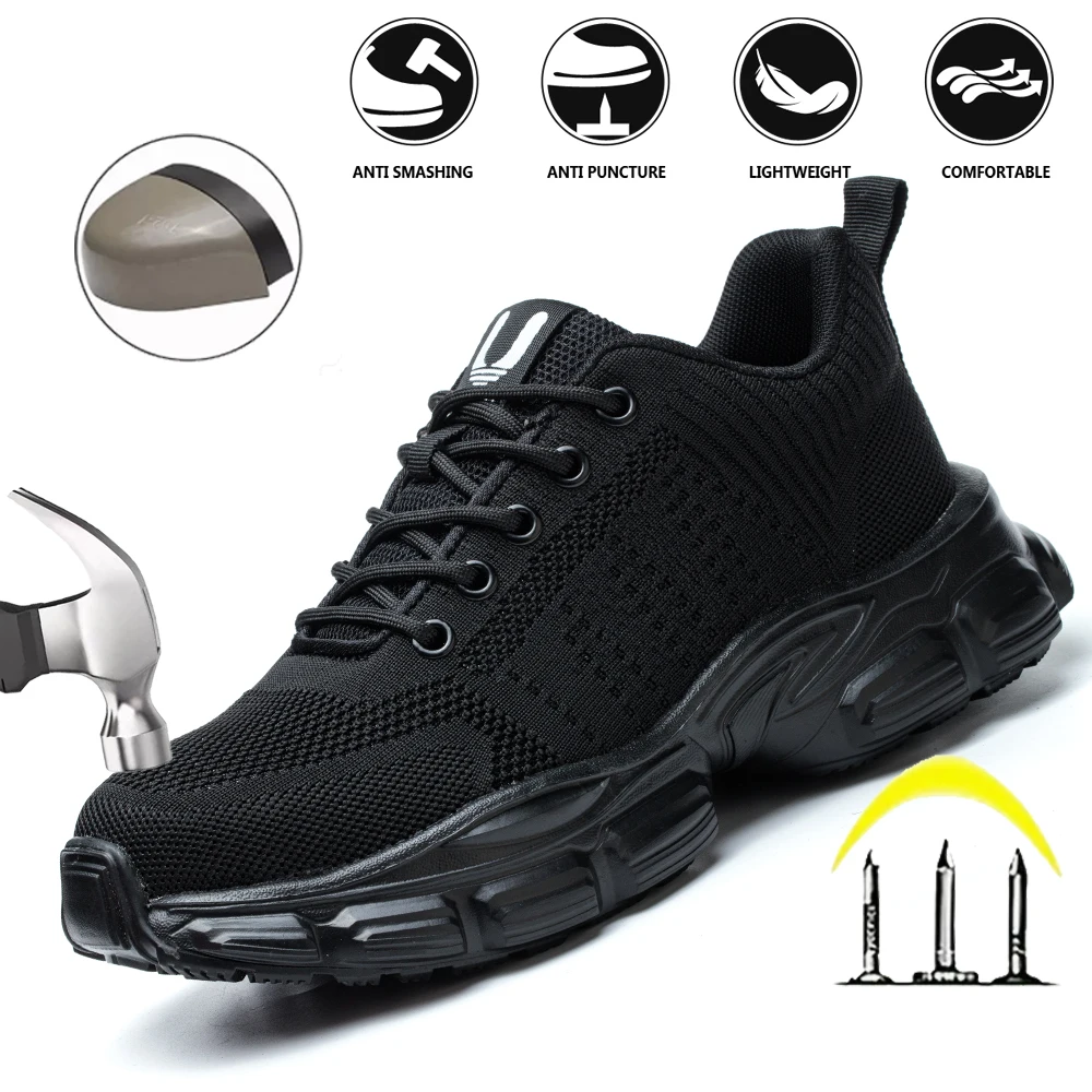 Work Sneakers Steel Toe Shoes Women's Safety Shoes Stab-Proof Work Shoes Boots Fashion indestructible footwear safety
Work Sneakers Steel Toe Shoes Women's Safety Shoes Stab-Proof Work Shoes Boots Fashion indestructible footwear safety