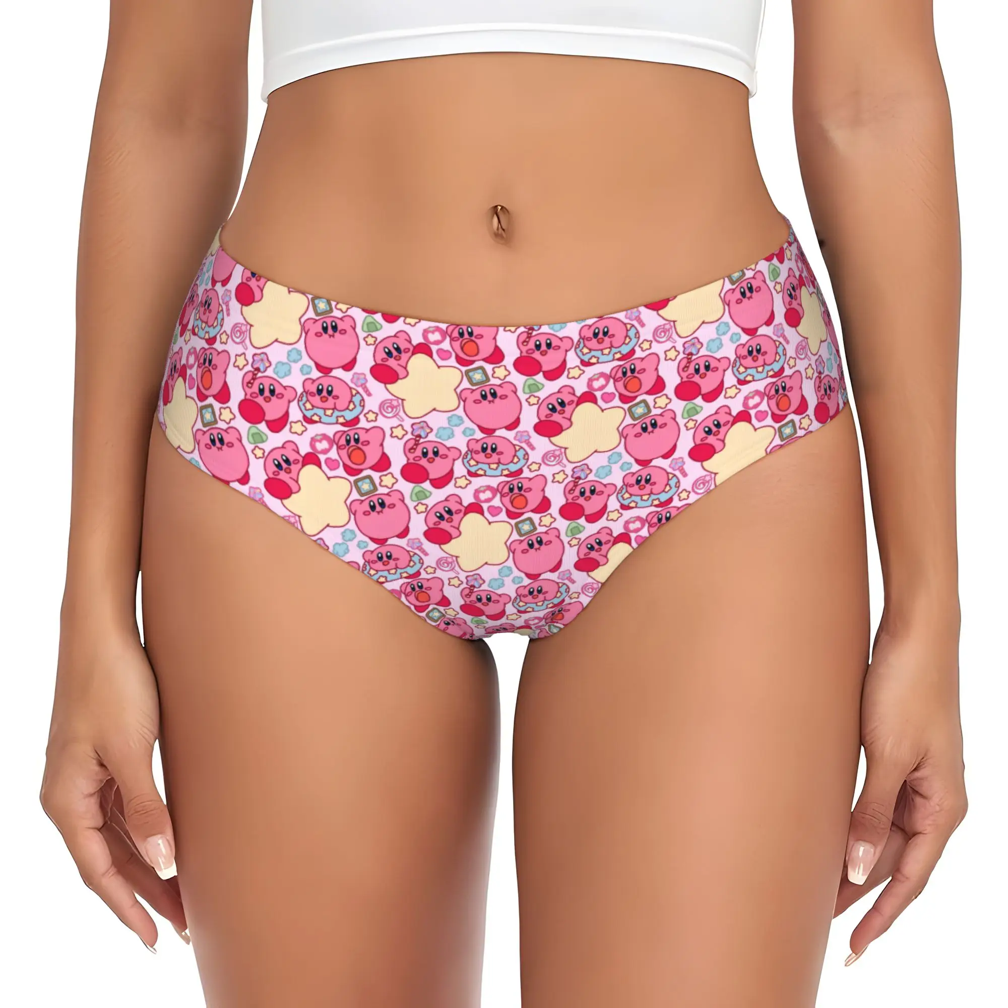 Custom K-Kirbys Briefs Underwear Women Comfortable Stretch Cartoon Panties
Custom K-Kirbys Briefs Underwear Women Comfortable Stretch Cartoon Panties