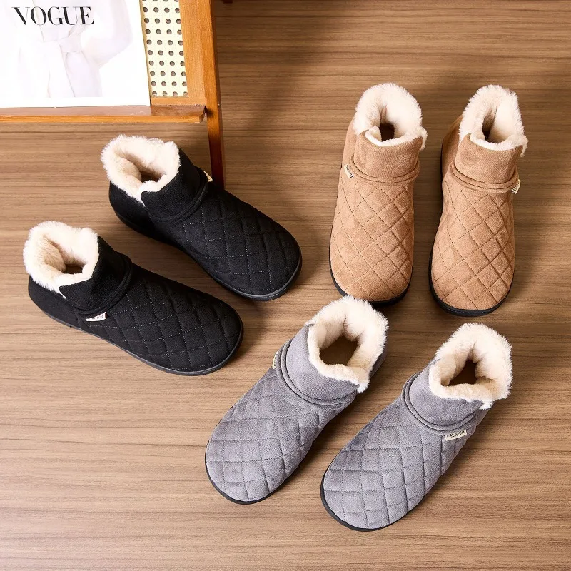 Толстые плюшевые теплые туфли на хлопковой подкладке, женские легкие нескользящие зимние ботинки без шнуровки, женские удобные зимние ботинки на флисовой подкладке
Толстые плюшевые теплые туфли на хлопковой подкладке, женские легкие нескользящие зимние ботинки без шнуровки, женские удобные зимние ботинки на флисовой подкладке