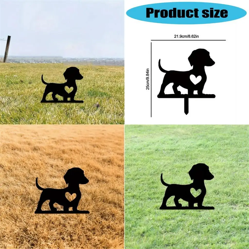 97QD Weather Resistant Dog Landscape Yard Stake Metal Ground Stake with Artistic CutOut Design for Outdoor Lawns Decors
97QD Weather Resistant Dog Landscape Yard Stake Metal Ground Stake with Artistic CutOut Design for Outdoor Lawns Decors