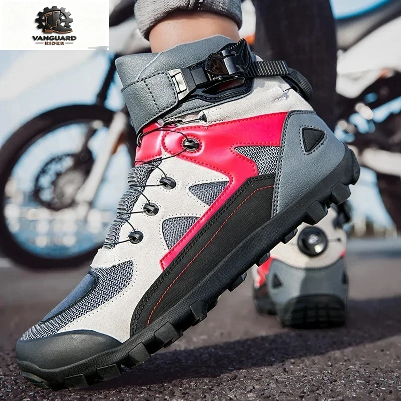 Microfiber Leather Biker Boots New Off-road Recreational Protection Fall Resistant Waterproof Racing Men's Non-slip Biker Shoes
Microfiber Leather Biker Boots New Off-road Recreational Protection Fall Resistant Waterproof Racing Men's Non-slip Biker Shoes