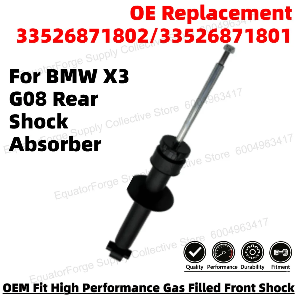 High Performance Durable Rear Shock Absorber for BMW X3 G08 Smooth Ride OE Replacement 33526871802/33526871801
High Performance Durable Rear Shock Absorber for BMW X3 G08 Smooth Ride OE Replacement 33526871802/33526871801