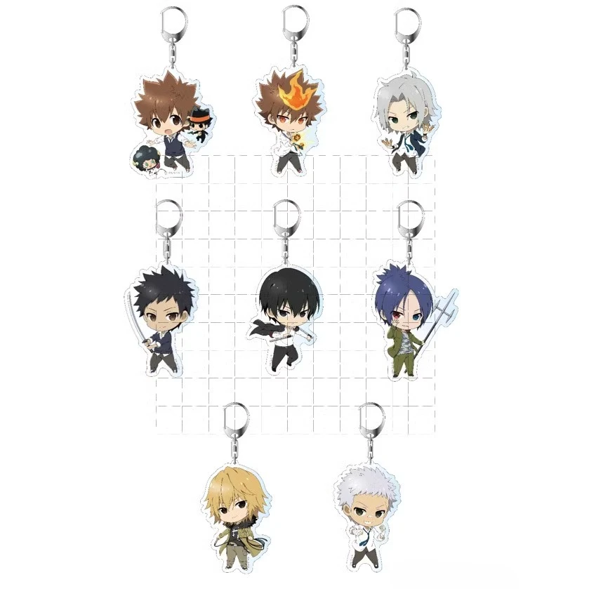 Аниме Tsuna Hibari XANXUS Mukuro Squalo Gokudera Belphegor брелок кукла игра акриловый брелок кулон для подарка
Аниме Tsuna Hibari XANXUS Mukuro Squalo Gokudera Belphegor брелок кукла игра акриловый брелок кулон для подарка