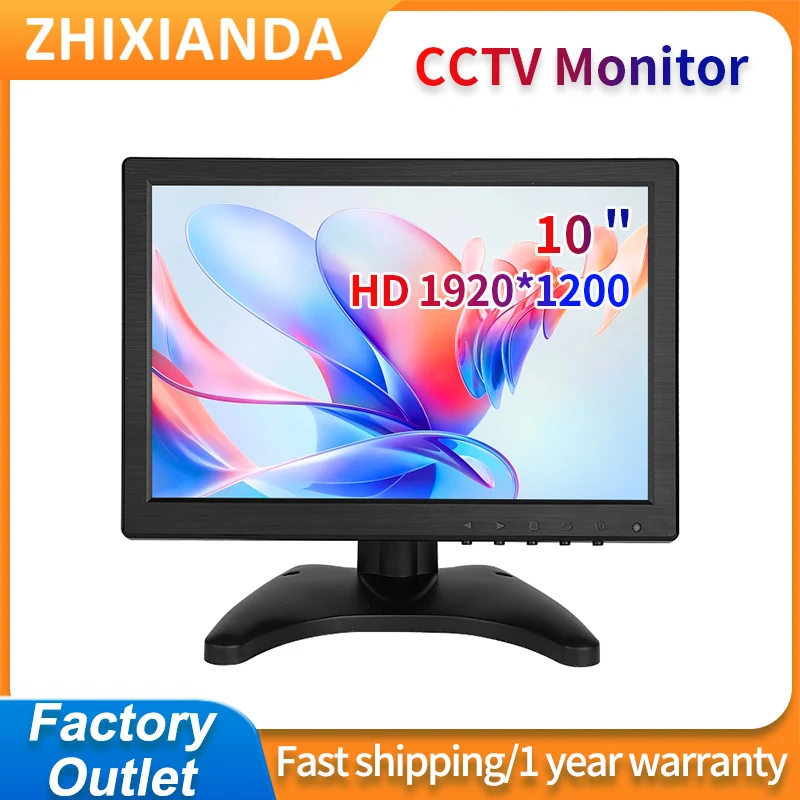 10.1 Inch HD 1920x1200 Desktop Industiral IPS LCD Touch Screen Monitor With VGA HD USB AV BNC Interface For CCTV Camera Security
10.1 Inch HD 1920x1200 Desktop Industiral IPS LCD Touch Screen Monitor With VGA HD USB AV BNC Interface For CCTV Camera Security