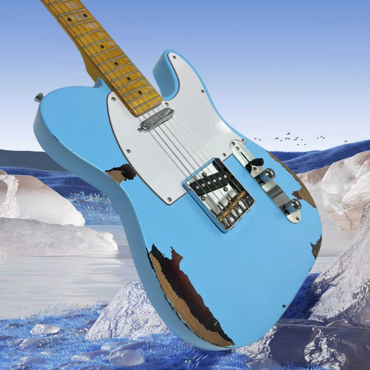 2026 Hot Sale Guitar sky blue Maple Fingerboard Dynamic Excellent Blues Rock Blues Jazz Pop
2026 Hot Sale Guitar sky blue Maple Fingerboard Dynamic Excellent Blues Rock Blues Jazz Pop