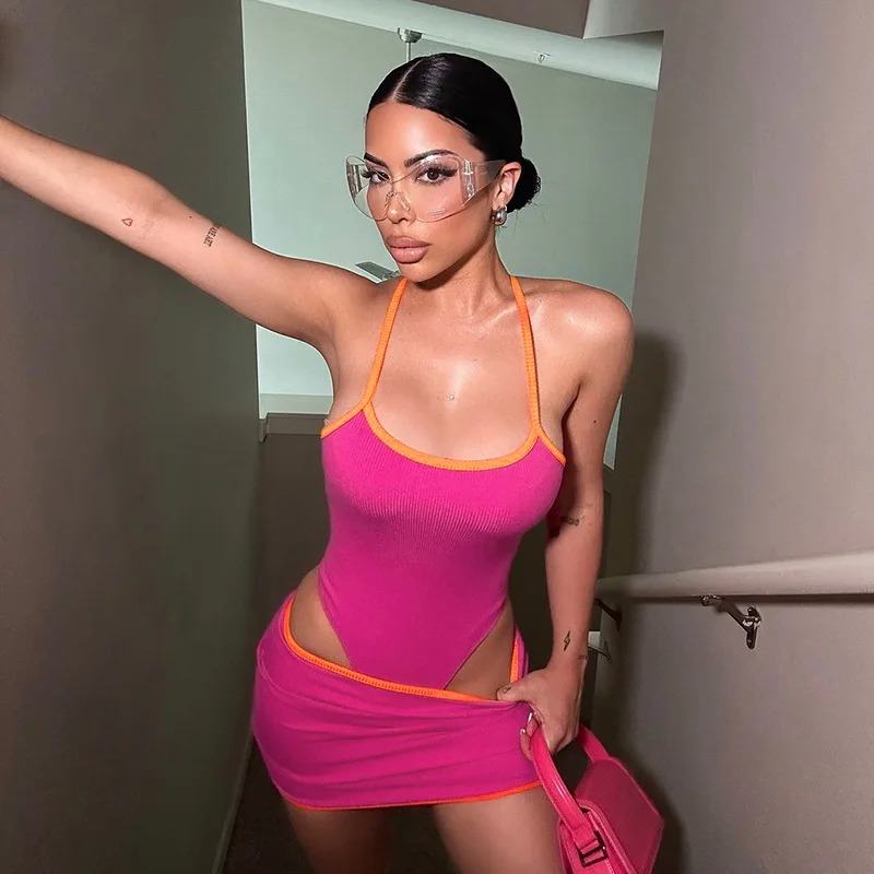 2025 Summer Two piece Tank Top Skirt Fashion Personality Trendy Low cut Bareback Strap Bag Hip Skirt Set
2025 Summer Two piece Tank Top Skirt Fashion Personality Trendy Low cut Bareback Strap Bag Hip Skirt Set