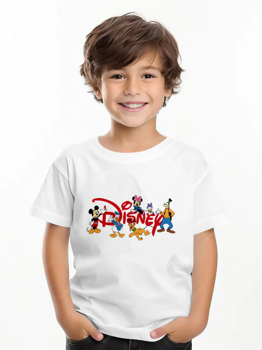 Disney Fashion Short Sleeves Child Summer Clothes Casual Loose TShirt Kids Boys New Design Tees Mickey Print Round Neck Tops
Disney Fashion Short Sleeves Child Summer Clothes Casual Loose TShirt Kids Boys New Design Tees Mickey Print Round Neck Tops