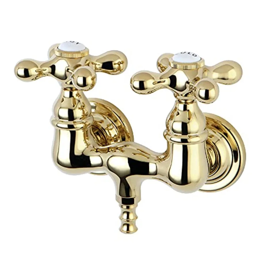 Vintage leg tub filler for freestanding bathtubs, polished brass finish, 3-3/8-inch center, corrosion-resistant and smooth leve
Vintage leg tub filler for freestanding bathtubs, polished brass finish, 3-3/8-inch center, corrosion-resistant and smooth leve