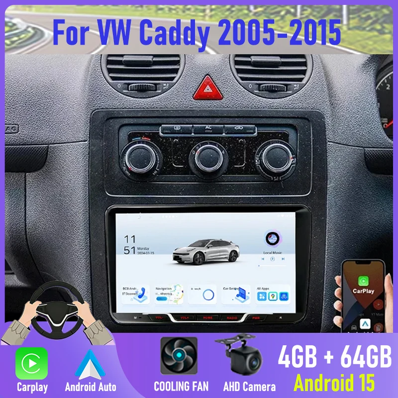 9'' Car Radio for Volkswagen Caddy 2005-2015 Wireless Apple Carplay Android Auto Stereo BT GPS Navi with 4GB+64GB Memory
9'' Car Radio for Volkswagen Caddy 2005-2015 Wireless Apple Carplay Android Auto Stereo BT GPS Navi with 4GB+64GB Memory