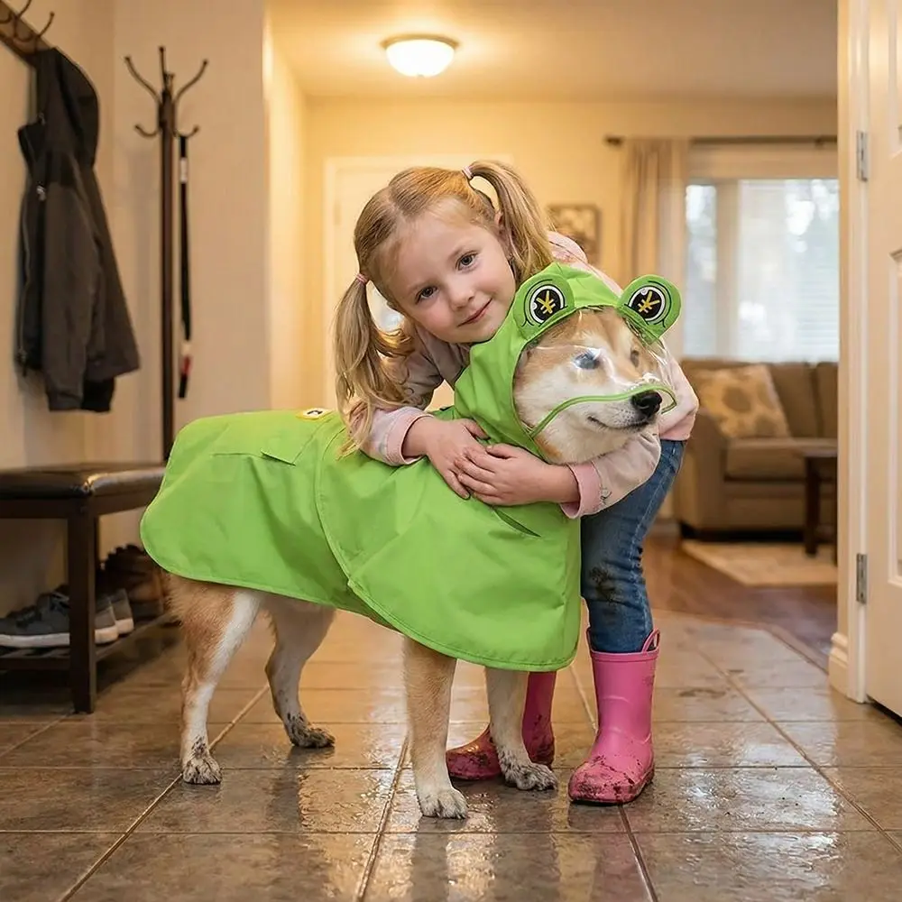 Dirt-Resistant Dog Raincoat Windproof Hooded Design Dog Rain Jumpsuit Belly Protection 4-Leg Cover Pet Rain Cloak Medium Dogs
Dirt-Resistant Dog Raincoat Windproof Hooded Design Dog Rain Jumpsuit Belly Protection 4-Leg Cover Pet Rain Cloak Medium Dogs