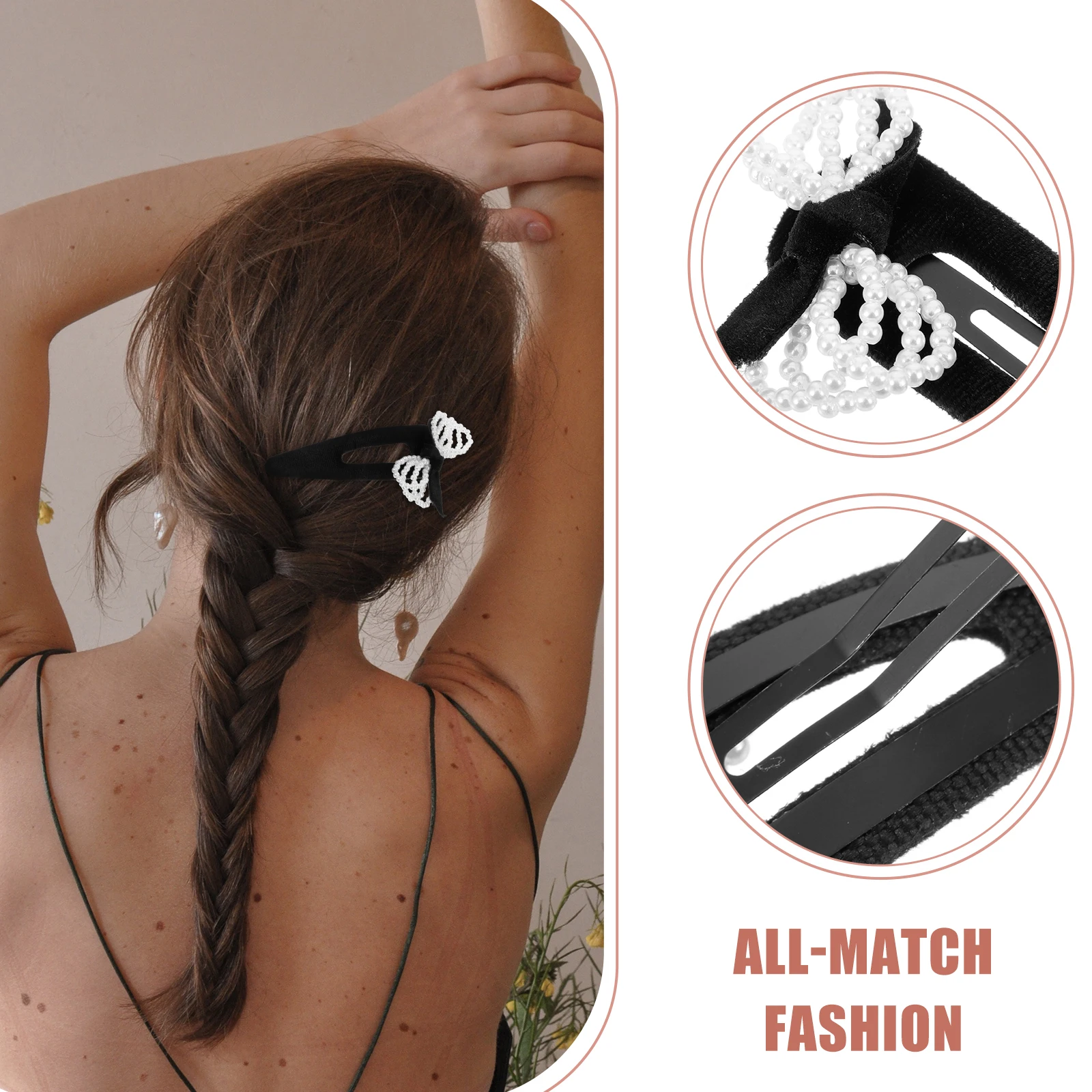 Pearl Bow Hairpin for Mini Clip Headgear Bows Women Imitation Pearls Accessories Decorative Clips
Pearl Bow Hairpin for Mini Clip Headgear Bows Women Imitation Pearls Accessories Decorative Clips