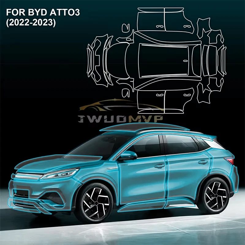 TPU Paint Protection Film For BYD ATTO 3 Plus EV 2022-2023 8.5Mil Car Body Pre-cut PPF Bra Anti-Scratch Cover Resistant Kit
TPU Paint Protection Film For BYD ATTO 3 Plus EV 2022-2023 8.5Mil Car Body Pre-cut PPF Bra Anti-Scratch Cover Resistant Kit