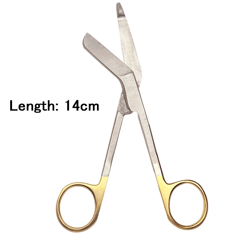 Professional 14cm Bandage Scissors - Stainless Steel Gold Nursing Scissors for Clinical & Home Care
Professional 14cm Bandage Scissors - Stainless Steel Gold Nursing Scissors for Clinical & Home Care