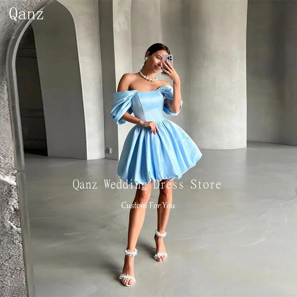 Qanz Satin Prom Dress Off The Shoulder Mini A Line платье выпускной Sexy Vestidos De Graduación Customized
Qanz Satin Prom Dress Off The Shoulder Mini A Line платье выпускной Sexy Vestidos De Graduación Customized