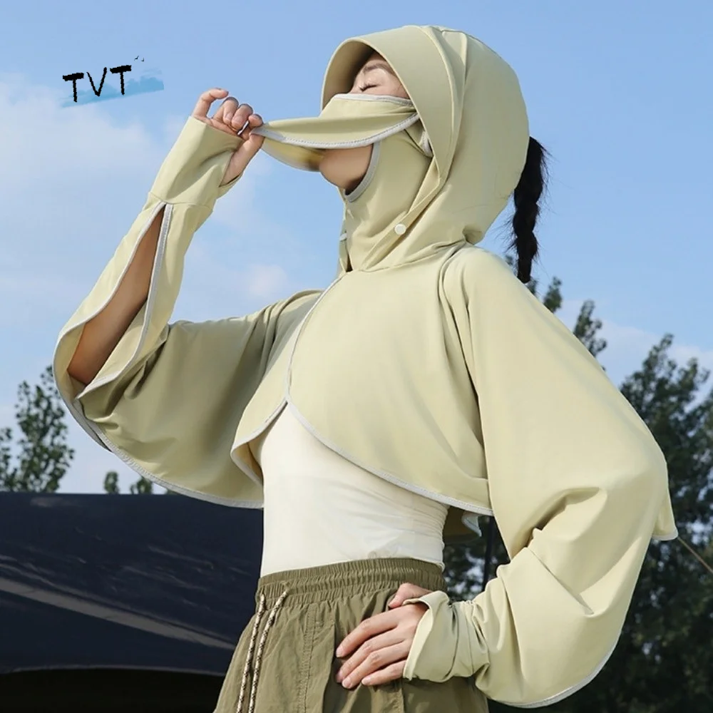 Ice Silk 3 in 1 Sunscreen Hoodie Long Sleeve Thin Facemask Hat Sunscreen Shawl UV Protection Waterproof Sun Protection Clothing
Ice Silk 3 in 1 Sunscreen Hoodie Long Sleeve Thin Facemask Hat Sunscreen Shawl UV Protection Waterproof Sun Protection Clothing