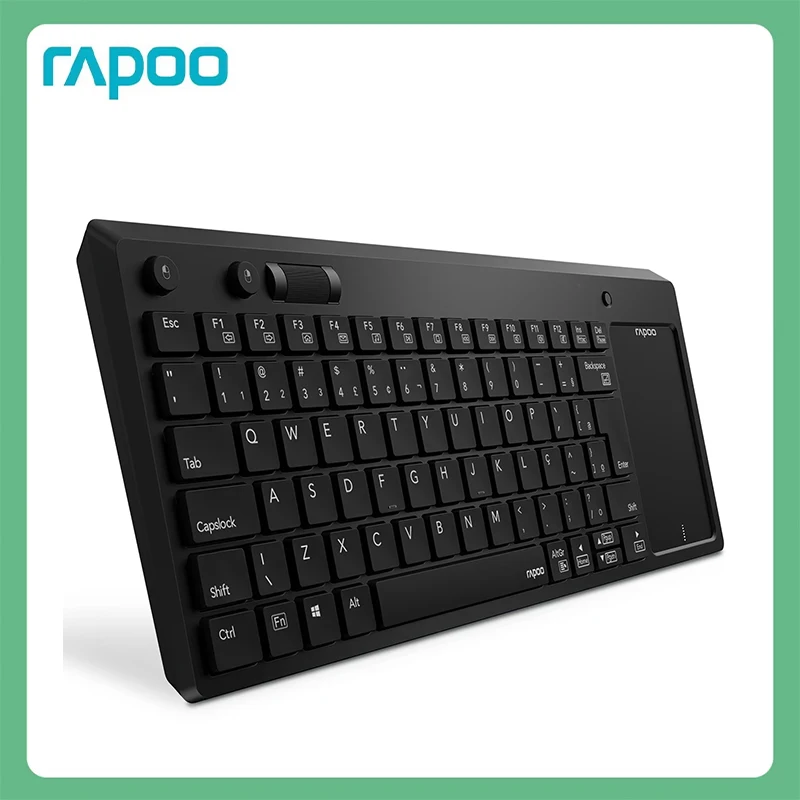 Rapoo K2800 Wireless Keyboard with Multimedia Keys and Touchpad English Keyboard for PC Connect TV Windows Android
Rapoo K2800 Wireless Keyboard with Multimedia Keys and Touchpad English Keyboard for PC Connect TV Windows Android