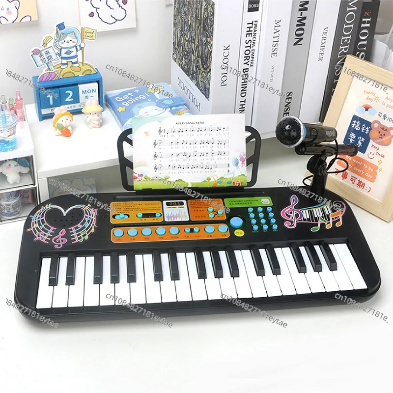 Electronic organ children's piano beginner girl musical instrument girl toys 6 years old 4 children can play the keys
Electronic organ children's piano beginner girl musical instrument girl toys 6 years old 4 children can play the keys