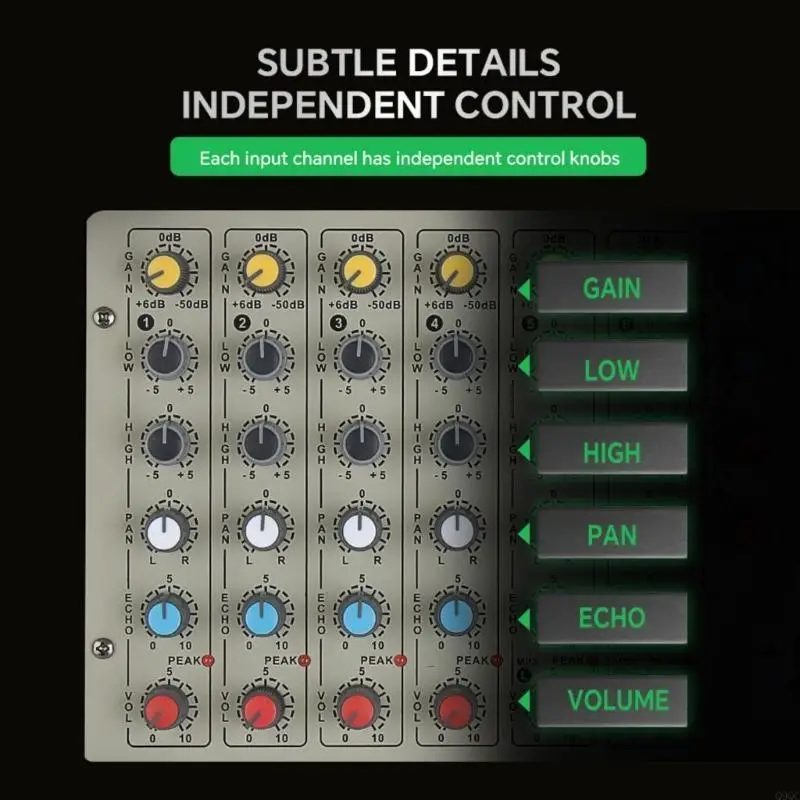 Mixer sound Mixer Console 6 Channel sound Console Mixing Mixing System Mixer For Stage Mixer Equipment Accessories
Mixer sound Mixer Console 6 Channel sound Console Mixing Mixing System Mixer For Stage Mixer Equipment Accessories