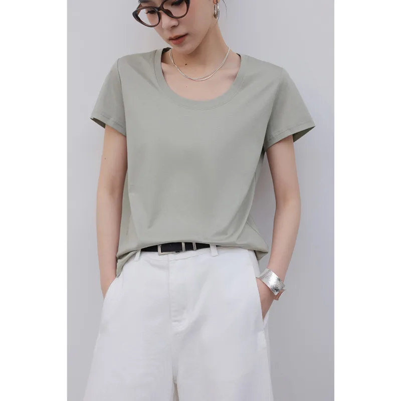 Women Linen Lyocell T-shirt Summer U Neck Short Sleeve Solid Color Basic Tees,33.5%Lyocell,6.4%Silk.5.1%Linen
Women Linen Lyocell T-shirt Summer U Neck Short Sleeve Solid Color Basic Tees,33.5%Lyocell,6.4%Silk.5.1%Linen