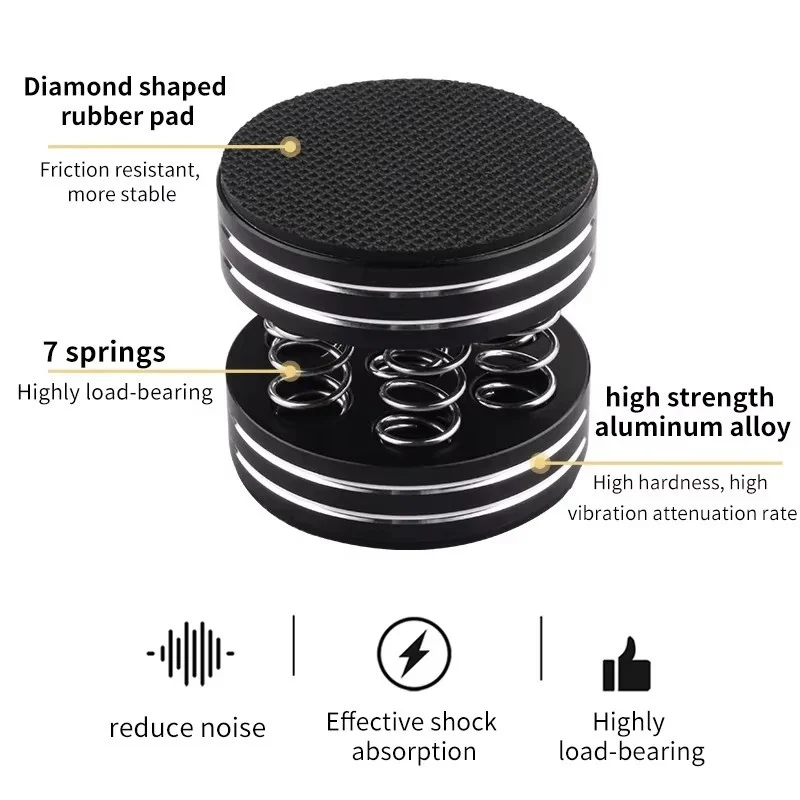 HiFi Speaker Spring Stands Damping Pad Shock Spikes For DAC Audio CD Amplifier Turntable Player Foot Feet Pads Reduces Noise
HiFi Speaker Spring Stands Damping Pad Shock Spikes For DAC Audio CD Amplifier Turntable Player Foot Feet Pads Reduces Noise