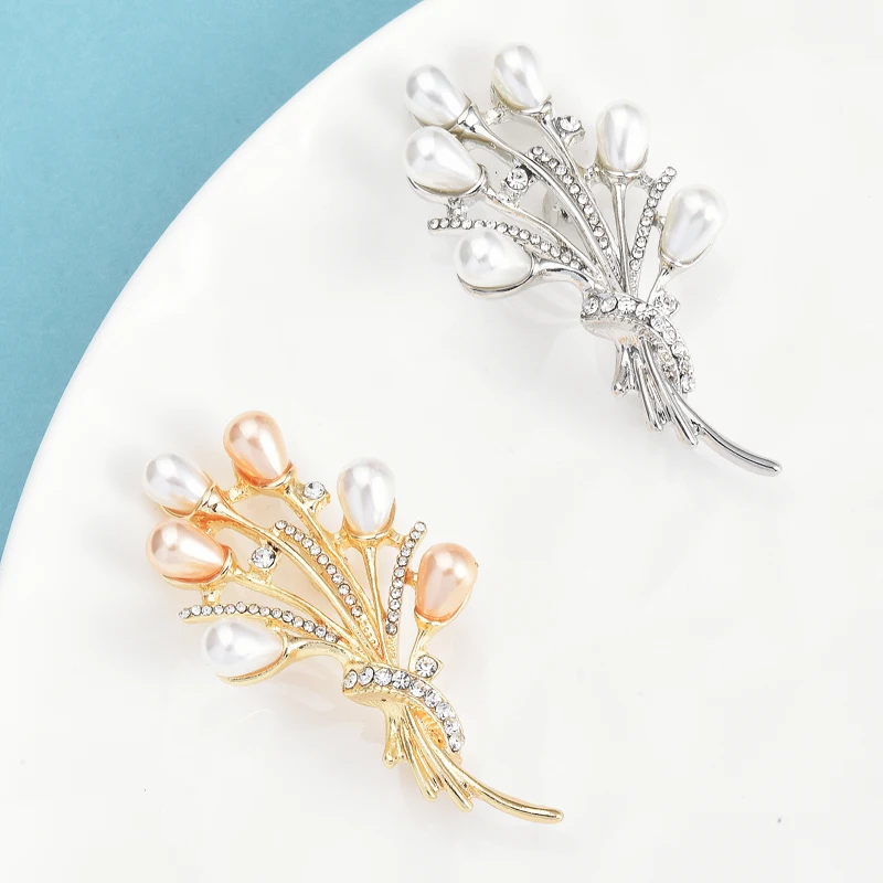 Wuli&baby Pearl Flower Brooches For Women Unisex 2-color Pretty Bouquet Plants Party Office Brooch Pins Gifts
Wuli&baby Pearl Flower Brooches For Women Unisex 2-color Pretty Bouquet Plants Party Office Brooch Pins Gifts