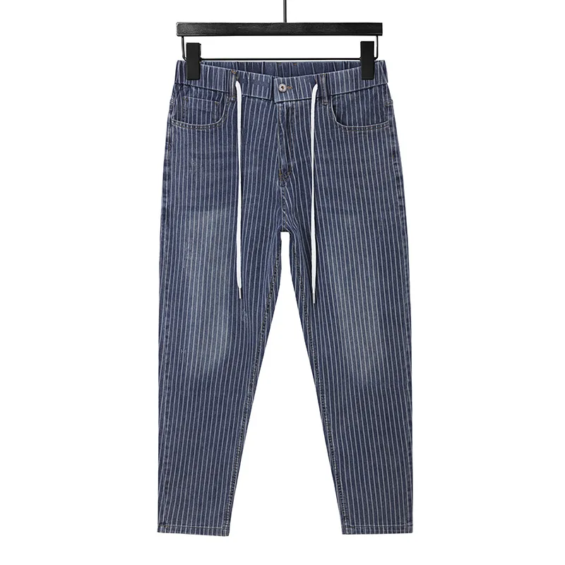 Fashion Mens Denim Harem Pants Plus Size 7XL Harun Jeans Hip Hop Stripe Jean Elastic Waist Straight Trousers Elasticity Bottoms
Fashion Mens Denim Harem Pants Plus Size 7XL Harun Jeans Hip Hop Stripe Jean Elastic Waist Straight Trousers Elasticity Bottoms