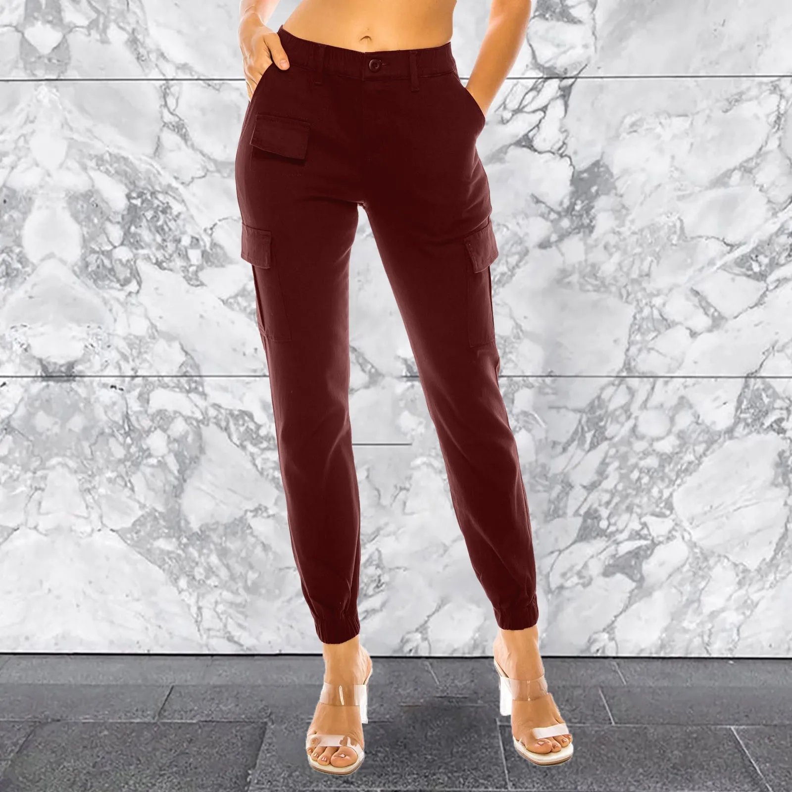 2024 New Solid Jogger Women's Cargo Pants Multi-Pocket Drawstring Elastic Waist Women Sports Pants Streetwear Casual Long Pants
2024 New Solid Jogger Women's Cargo Pants Multi-Pocket Drawstring Elastic Waist Women Sports Pants Streetwear Casual Long Pants