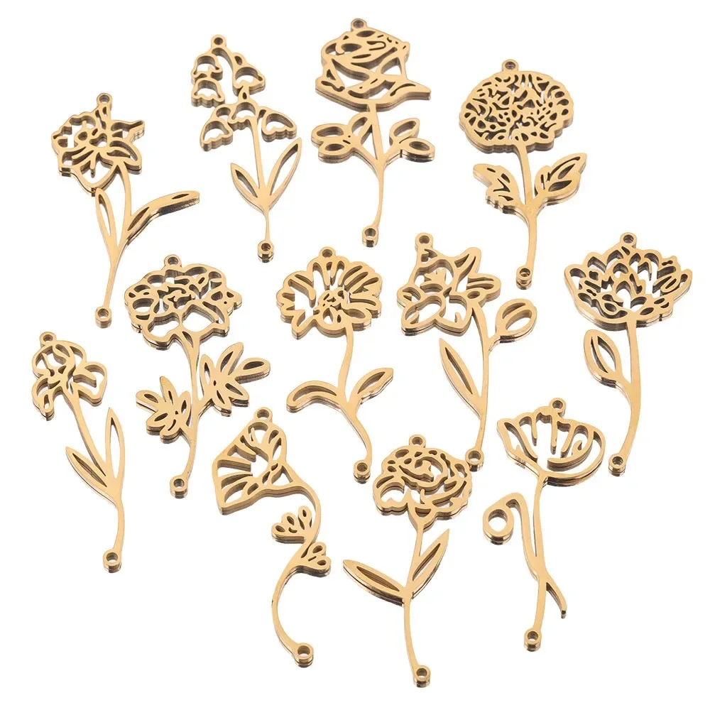 5pcs Handmade Flower Pendant Charms Stainless Steel Hollow Pendants Necklace Earrings Pendants Diy Jewelry Making Findings
5pcs Handmade Flower Pendant Charms Stainless Steel Hollow Pendants Necklace Earrings Pendants Diy Jewelry Making Findings