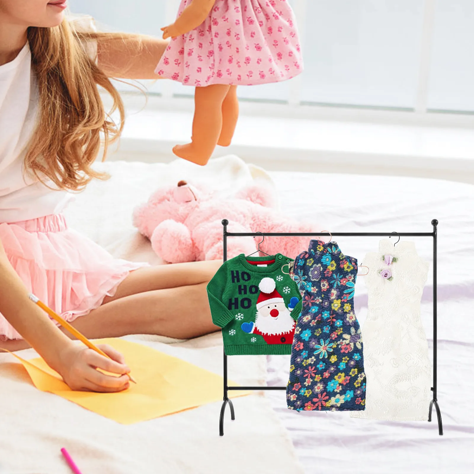 10Pcs Miniature Clothes Hangers Metal Small Hangings for Mini House Small Clothing Storage Organizer Clothes Hanger
10Pcs Miniature Clothes Hangers Metal Small Hangings for Mini House Small Clothing Storage Organizer Clothes Hanger