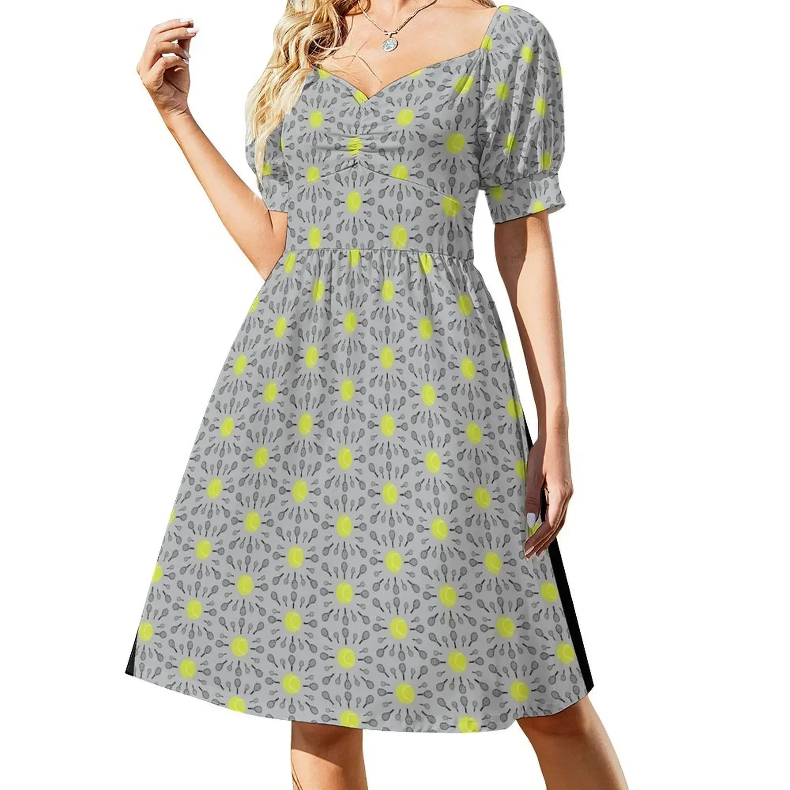 Tennis Short-Sleeved Dress luxury women's party dress evening prom Women's evening dress
Tennis Short-Sleeved Dress luxury women's party dress evening prom Women's evening dress