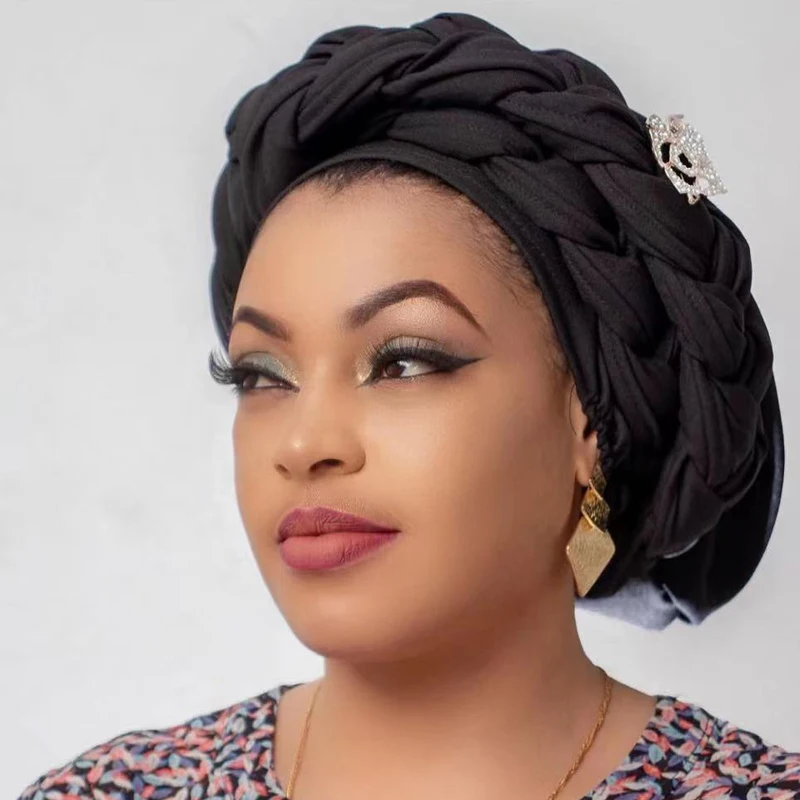 African Headwrap Hats for Women Diamonds Africain Designer Bonnets Turban Knot Aso Oke Africaine Turbante Auto Gele Accessories
African Headwrap Hats for Women Diamonds Africain Designer Bonnets Turban Knot Aso Oke Africaine Turbante Auto Gele Accessories