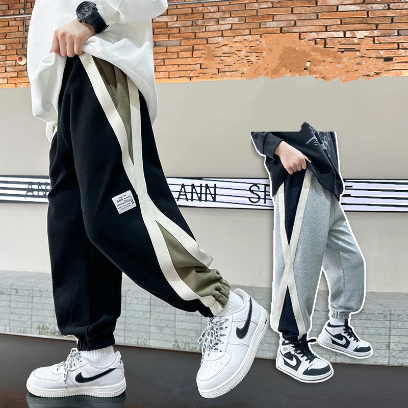 New Arrival Spring Autumn Kids Casual Sports Pants For Teens Boy Knit Cotton Trousers Child Casual Sweatpants Sporty Trackpants
New Arrival Spring Autumn Kids Casual Sports Pants For Teens Boy Knit Cotton Trousers Child Casual Sweatpants Sporty Trackpants