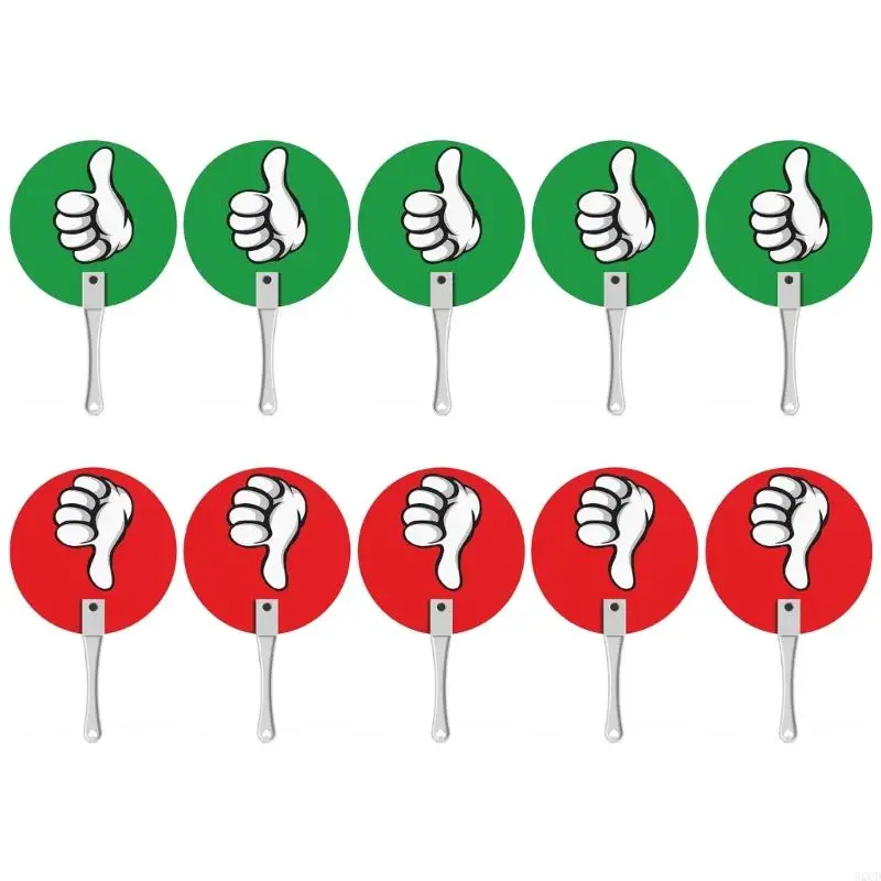 62CD 10 Pcs Yes or No Classroom Signs Thumb Up Thumb Down Classroom Voting Paddle True False Classroom Tuning Paddle
62CD 10 Pcs Yes or No Classroom Signs Thumb Up Thumb Down Classroom Voting Paddle True False Classroom Tuning Paddle