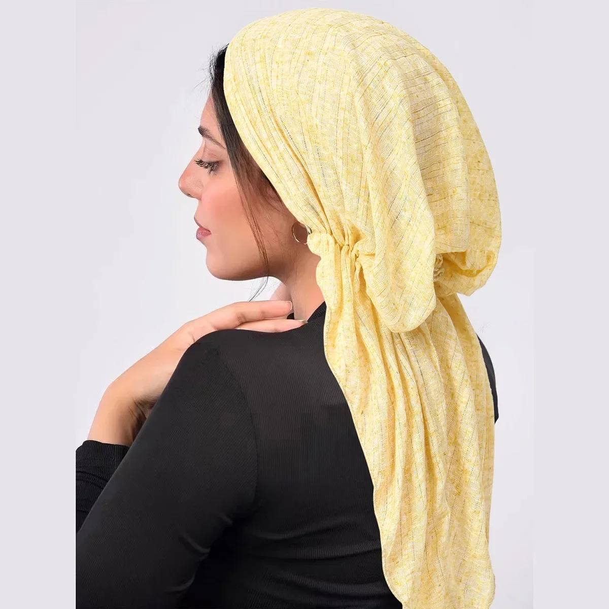 Plain Pre-Tied Hijab Turban Hat Women Long Tail Scarf Muslim Strech Head Wraps Chemo Cap Hair Loss Bonnet Bandanas Underscarf
Plain Pre-Tied Hijab Turban Hat Women Long Tail Scarf Muslim Strech Head Wraps Chemo Cap Hair Loss Bonnet Bandanas Underscarf